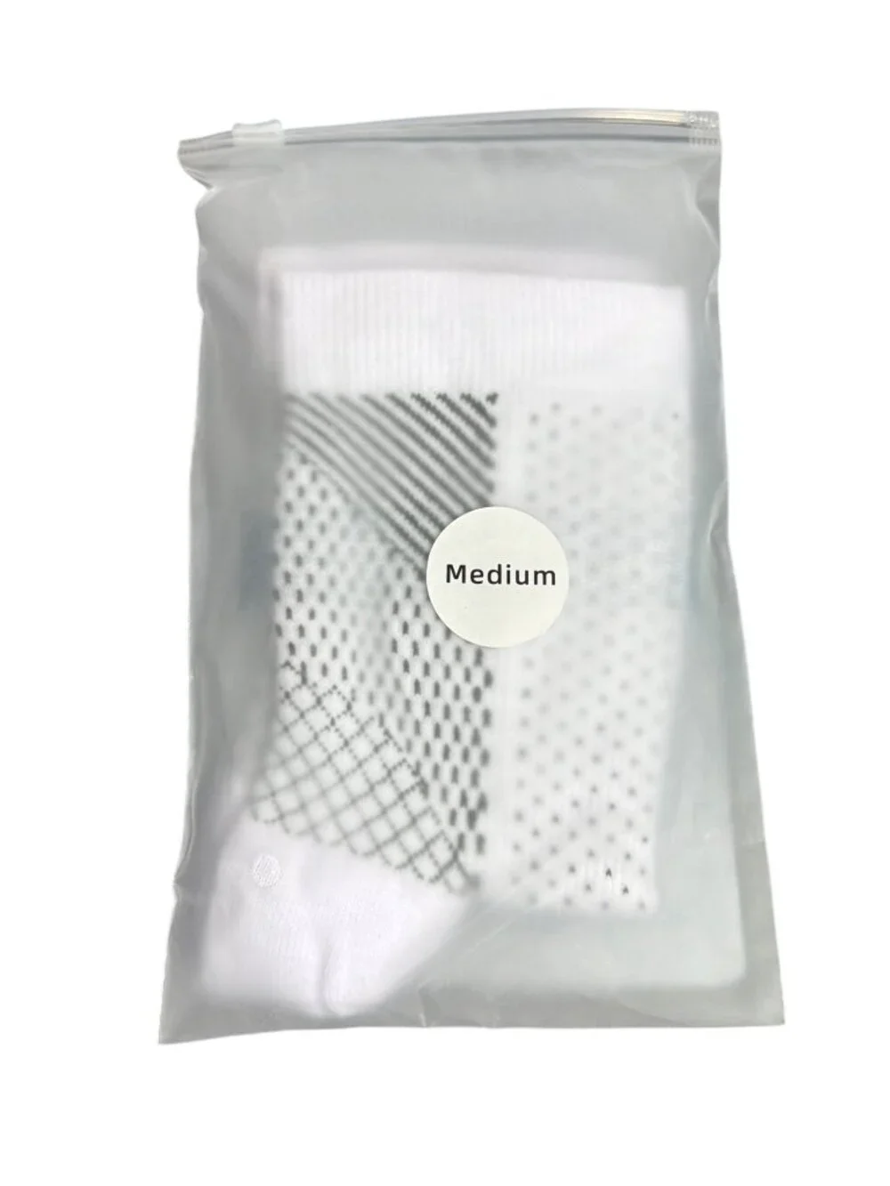 SoothRelieve Compression Socks Medium White Swelling Blood Flow Machine Washable